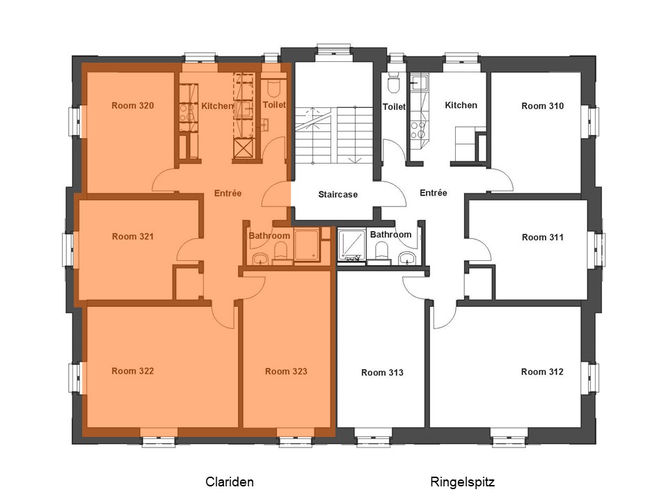 Wohnung Clariden Grundriss